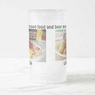 Caneca De Cerveja Vidro Jateado Lietuva-America Beer Mug