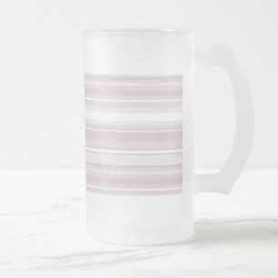 Caneca De Cerveja Vidro Jateado Listras do rosa de quartzo cor-de-rosa