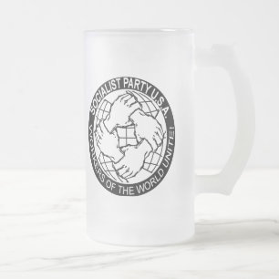 Caneca De Cerveja Vidro Jateado Logotipo de S.P.U.S.A