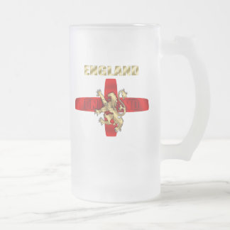 Caneca De Cerveja Vidro Jateado Logotipo do esboço de Inglaterra e presentes do