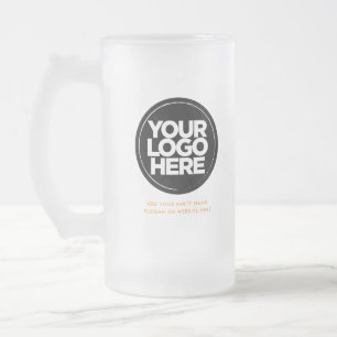 Caneca De Cerveja Vidro Jateado Logotipo e Texto