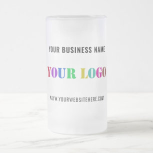 Caneca De Cerveja Vidro Jateado Logotipo personalizado da empresa e mug de vidro d