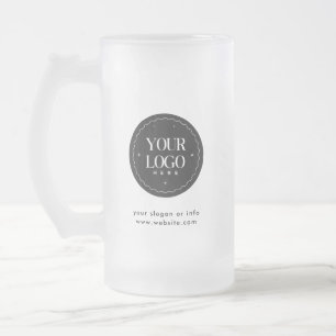 Caneca De Cerveja Vidro Jateado Logotipo Personalizado da Empresa   Presente Empre