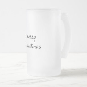 Caneca De Cerveja Vidro Jateado Logotipo personalizado simples e elegante aqui da