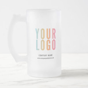 Caneca De Cerveja Vidro Jateado Logotipo Promocional Empresarial