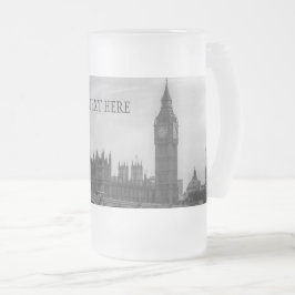 Caneca De Cerveja Vidro Jateado Londres Inglaterra Reino Unido Parlamento