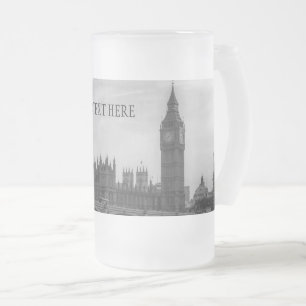 Caneca De Cerveja Vidro Jateado Londres Inglaterra Reino Unido Parlamento