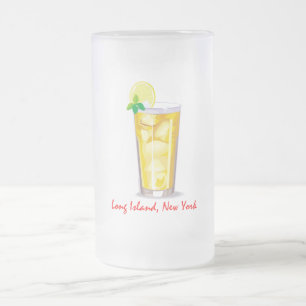 Caneca De Cerveja Vidro Jateado Long Island Iced Tea