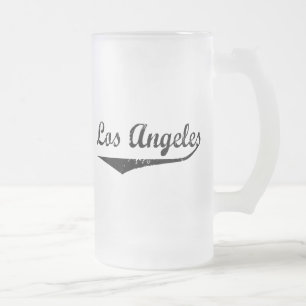 Caneca De Cerveja Vidro Jateado Los Angeles