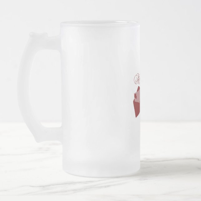 Caneca De Cerveja Vidro Jateado Love Amor Namorados Design (Esquerda)
