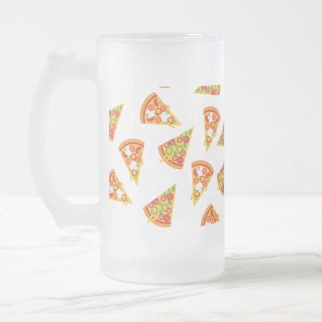 Caneca De Cerveja Vidro Jateado Love Pizza (Esquerda)