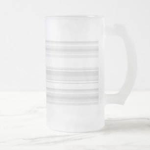 Caneca De Cerveja Vidro Jateado Luz - listras cinzentas