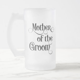 Caneca De Cerveja Vidro Jateado Mãe do Noivo,
