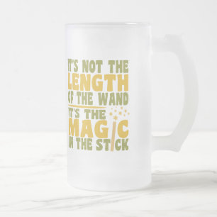 Caneca De Cerveja Vidro Jateado MAGIC WAND mug - escolha estilo e cor