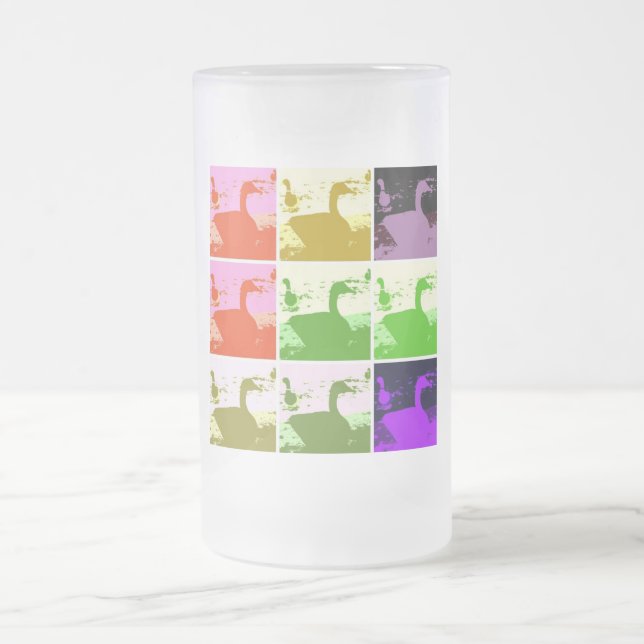 Caneca De Cerveja Vidro Jateado Mallard Ducks (Centro)