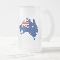 mapa de bandeira da Austrália