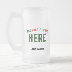 CANECA DE CERVEJA VIDRO JATEADO MARCA VERIFICADA BRANCA PERSONALIZÁVEL MODERNA