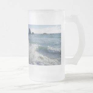 Caneca De Cerveja Vidro Jateado Maré entrante