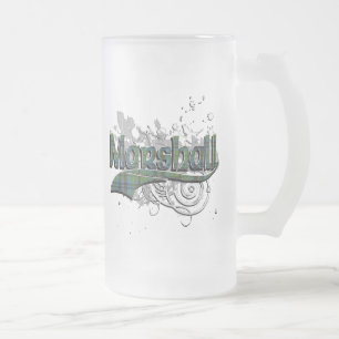 Caneca De Cerveja Vidro Jateado Marshall Tartan Grunge