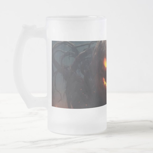 Caneca De Cerveja Vidro Jateado Mau Pumpkin (Esquerda)