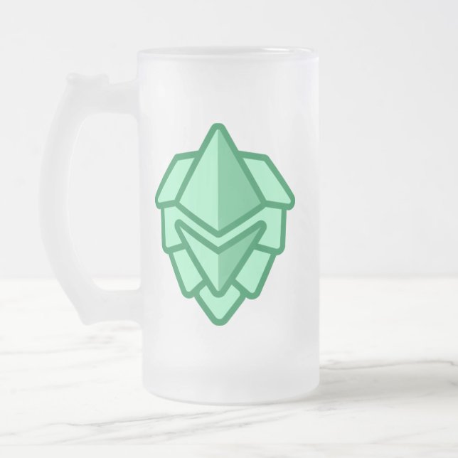 Caneca De Cerveja Vidro Jateado MB Mug 2 (Esquerda)