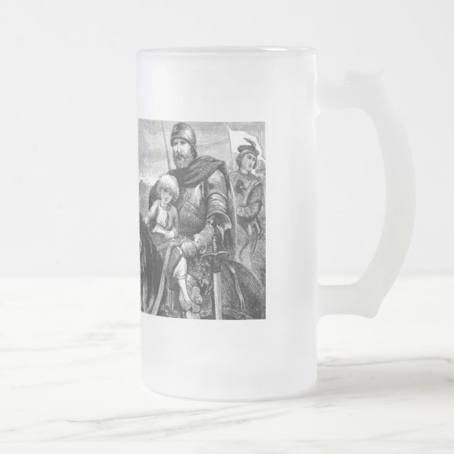 Caneca De Cerveja Vidro Jateado medieval (Direita)