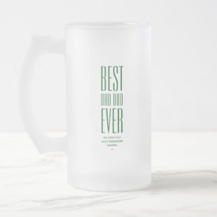 Caneca De Cerveja Vidro Jateado MELHOR CORPO DE PAI DE TODOS OS TEMPOS Piada engra