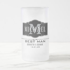 CANECA DE CERVEJA VIDRO JATEADO MELHOR HOMEM PERSONALIZADO