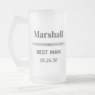 Caneca De Cerveja Vidro Jateado Melhor Homem Personalizado