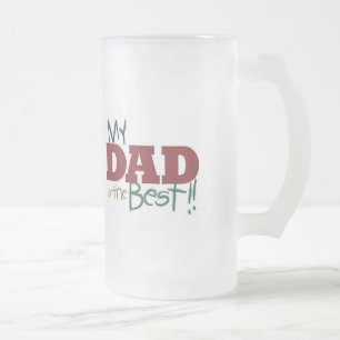 Caneca De Cerveja Vidro Jateado Melhor Pai