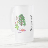 Melhor Pai Alguma Vez Natureza Verde Lotus Bloom