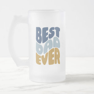 Caneca De Cerveja Vidro Jateado Melhor pai de sempre