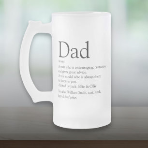 Caneca De Cerveja Vidro Jateado Melhor Pai do Mundo Definição