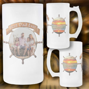 Caneca De Cerveja Vidro Jateado Melhor Pai Do Sol 1738