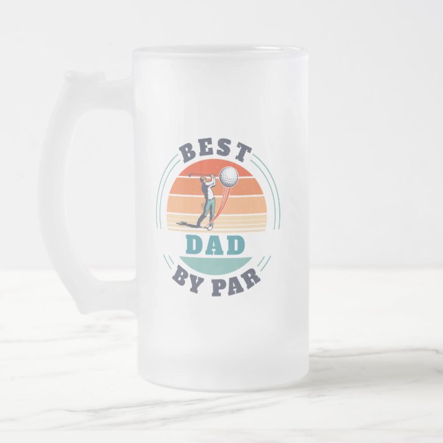 Caneca De Cerveja Vidro Jateado Melhor Pai por Manutenção Personalizada Par (Esquerda)