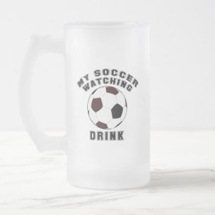 CANECA DE CERVEJA VIDRO JATEADO MEU ACOMPANHAMENTO DE FUTEBOL