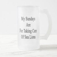 Meus domingos são tomando de leões de mar