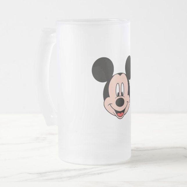 Caneca De Cerveja Vidro Jateado Micky Mug (Frente Esquerda)