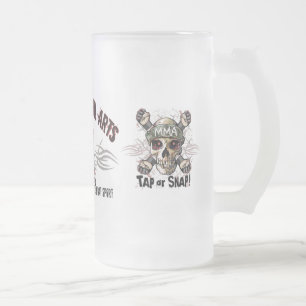 Caneca De Cerveja Vidro Jateado MMA de artes marciais mistas
