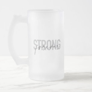 Caneca De Cerveja Vidro Jateado Moderno, simples, elegante design forte para sempr