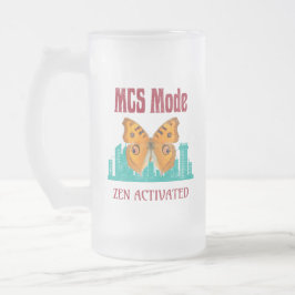 Caneca De Cerveja Vidro Jateado Modo MCS de Sensibilidade Química Múltipla