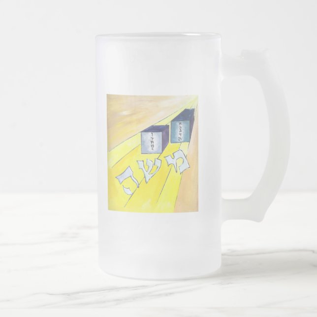 Caneca De Cerveja Vidro Jateado Moisés (Direita)