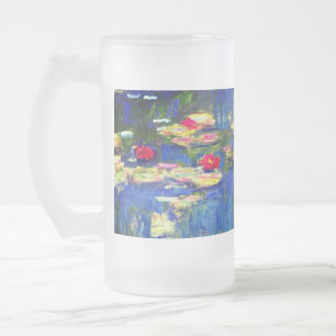 Caneca De Cerveja Vidro Jateado Monet Water Lily