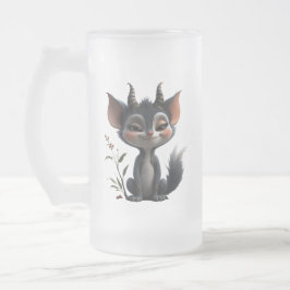 Caneca De Cerveja Vidro Jateado Moonlit Mischief Forest Spirit of Crimson Bloom. 