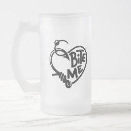 Caneca De Cerveja Vidro Jateado Morda-me Ganchos de Peixes