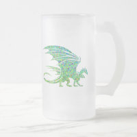 Mosaico do Dragão Verde Incrível