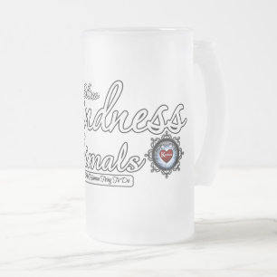 Caneca De Cerveja Vidro Jateado Mostrar gentileza com os animais