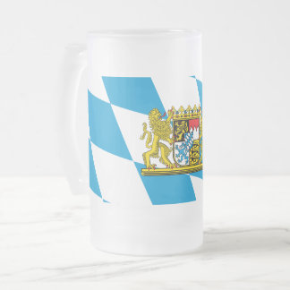 Caneca De Cerveja Vidro Jateado Mostre suas cores - Bayern/Baviera