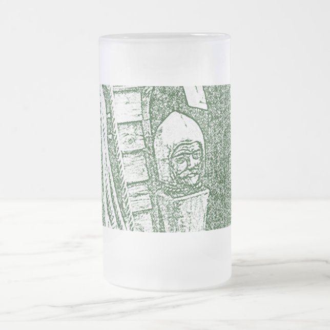 Caneca De Cerveja Vidro Jateado Mug - Capstan histórico (Centro)