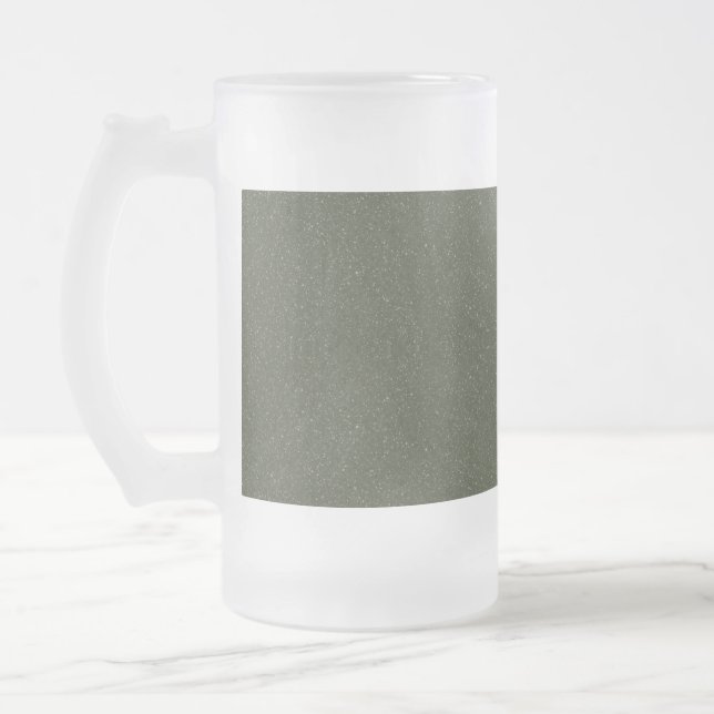 Caneca De Cerveja Vidro Jateado Mug de cerveja verde do Fosco Moss texturizado - P (Esquerda)
